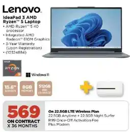 HiFi Corp Lenovo IdeaPad 3 AMD Ryzen 5 Laptop offer