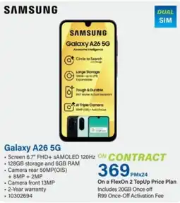 Incredible Connection Samsung Galaxy A26 5G offer