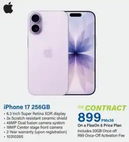 Incredible Connection iPhone 17 256GB offer
