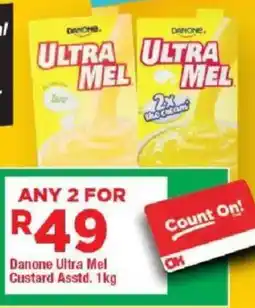 OK Grocer Danone Ultra Mel Custard offer