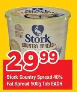 OK Grocer Stork Country Spread 40% Fat Spread Tub offer