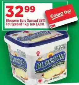 OK Grocer Blossom Epic Spread 25% Fat Spread Tub offer