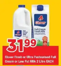 OK Grocer Clover Fresh or Ultra Pasteurised Full Cream or Low Fat Milk offer