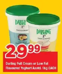 OK Grocer Darling Full Cream or Low Fat Flavoured Yoghurt offer