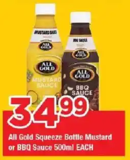 OK Grocer All Gold Squeeze Bottle Mustard or BBQ Sauce offer