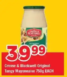 OK Grocer Crosse & Blackwell Original Tangy Mayonnaise offer