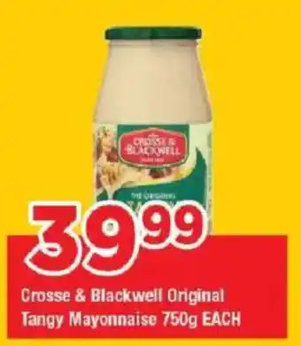 OK Grocer Crosse & Blackwell Original Tangy Mayonnaise offer