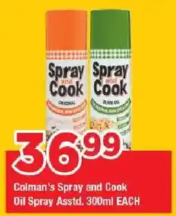 OK Grocer Colman's Spray and Cook Oil Spray offer