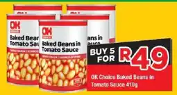 OK Grocer OK Choice Baked Beans in Tomato Sauce offer