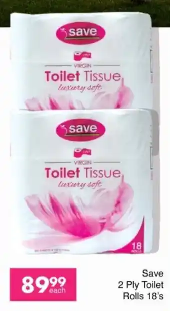 Save Hyper Save 2 Ply Toilet Rolls offer