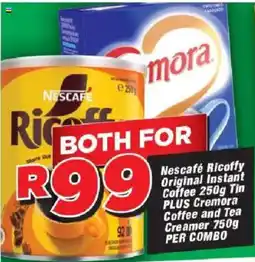 OK Grocer Nescafé Ricoffy Original Instant Coffee Tin Plus Cremora Coffee and Tea Creamer offer