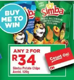 OK Grocer Simba Potato Chips offer