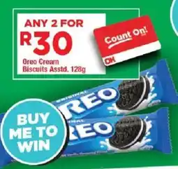OK Grocer Oreo Cream Biscuits offer