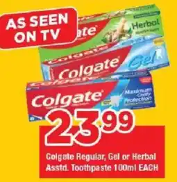 OK Grocer Colgate Regular, Gel or Herbal Toothpaste offer
