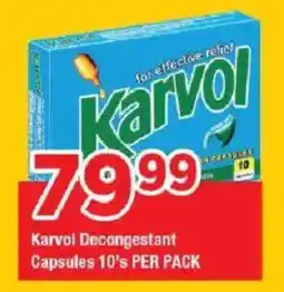 OK Grocer Karvol Decongestant Capsules offer