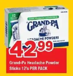 OK Grocer Grand-Pa Headache Powder Sticks offer