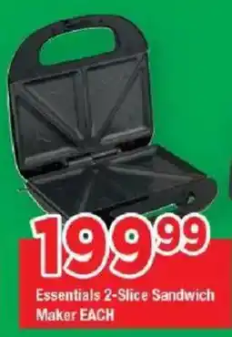 OK Grocer Essentials 2-Slice Sandwich Maker offer