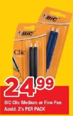 OK Grocer BIC Clic Medium or Fine Pen offer