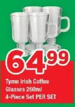 OK Grocer Tyme Irish Coffee Glasses offer