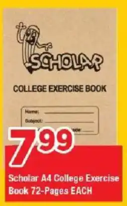 OK Grocer Scholar A4 College Exercise Book 72-Pages offer