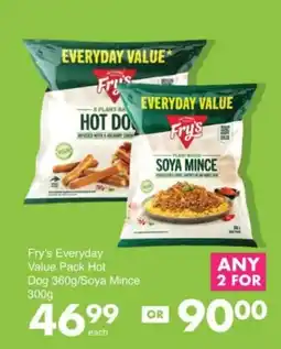 Save Hyper Fry's Everyday Value Pack Hot Dog/ Soya Mince offer