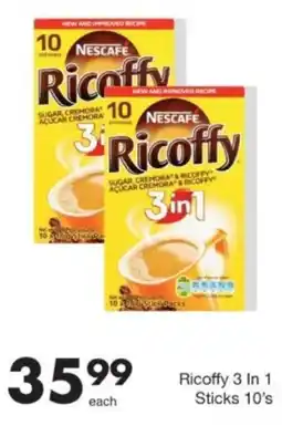 Save Hyper Nescafe Ricoffy 3 In 1 Sticks offer