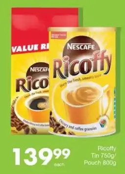 Save Hyper Nescafe Ricoffy Tin/ Pouch offer