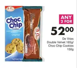 Save Hyper De Vries Double Velvet/ Choc Chip Cookies offer