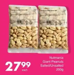 Save Hyper Nutmania Giant Peanuts Salted/ Unsalted offer