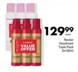Save Hyper Revlon Deodorant Triple Pack offer