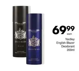 Save Hyper Yardley English Blazer Deodorant offer