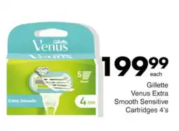 Save Hyper Gillette Venus Extra Smooth Sensitive Cartridges offer