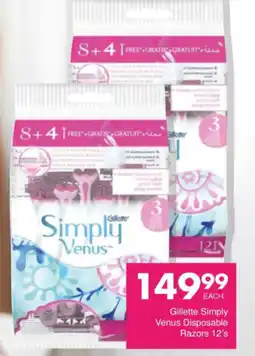 Save Hyper Gillette Simply Venus Disposable Razors offer