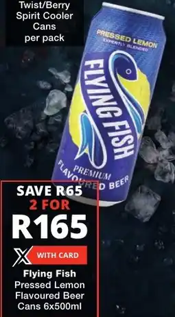 Checkers Liquor Shop Flying Fish Pressed Lemon Flavoured Beer Cans offer