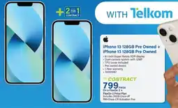 Incredible Connection iPhone 13 128GB Pre Owned + iPhone 13 128GB Pre Owned offer