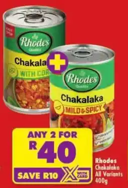 Shoprite Rhodes Chakalaka All Variants offer