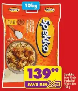 Shoprite Spekko Long Grain Parboiled White Rice offer