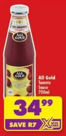 Shoprite All Gold Tomato Sauce offer
