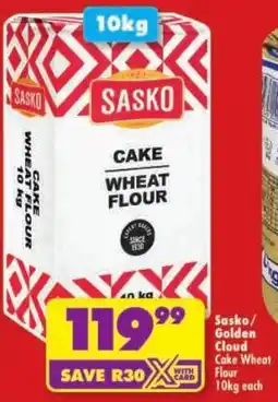 Shoprite Sasko/ Golden Cloud Cake Wheat Flour offer