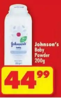 Shoprite Johnson's Baby Powder offer