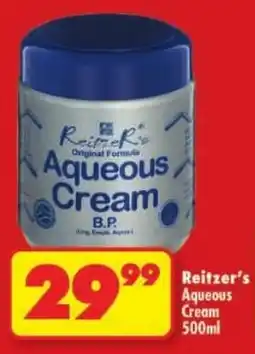 Shoprite Reitzer's Aqueous Cream offer