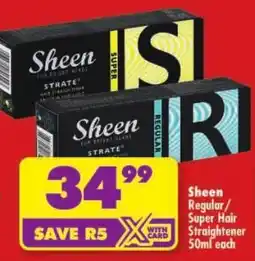 Shoprite Sheen Regular/ Super Hair Straightener offer