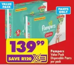 Shoprite Pampers Value Pack Disposable Pants offer