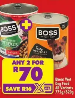 Shoprite Boss Wet Dog Food All Variants offer