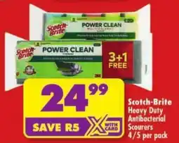 Shoprite Scotch-Brite Heavy Duty Antibacterial Scourers offer