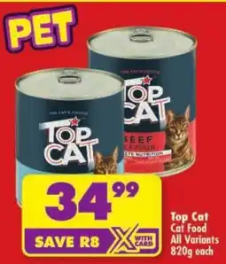 Shoprite Top Cat Cat Food All Variants offer