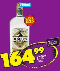 Shoprite Old Buck Dry Gin offer