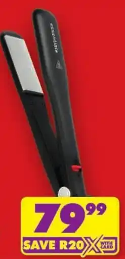 Shoprite Essentials Black Broad Plate Hair Straightener offer