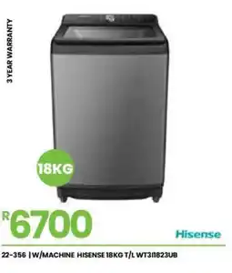 Fair Price Hisense 18KG T/L WT31I823UB offer