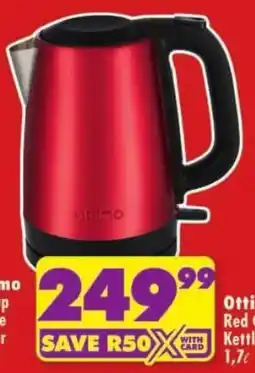 Shoprite Ottimo Red Cordless Kettle offer